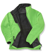 Result Core Ladies Printable Soft Shell Jacket | Vivid Green/Black thumbnail 3
