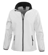 Result Core Ladies Printable Soft Shell Jacket | White/Black thumbnail 2
