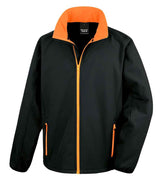 Result Core Printable Soft Shell Jacket | Black/Orange thumbnail 1