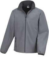 Result Core Printable Soft Shell Jacket | Charcoal/Black thumbnail 2