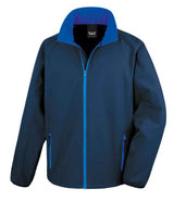 Result Core Printable Soft Shell Jacket | Navy/Royal Blue thumbnail 2