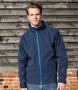 Result Core Printable Soft Shell Jacket | Navy/Royal Blue thumbnail 1