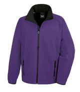 Result Core Printable Soft Shell Jacket | Purple/Black thumbnail 2