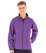 Result Core Printable Soft Shell Jacket | Purple/Black thumbnail 1