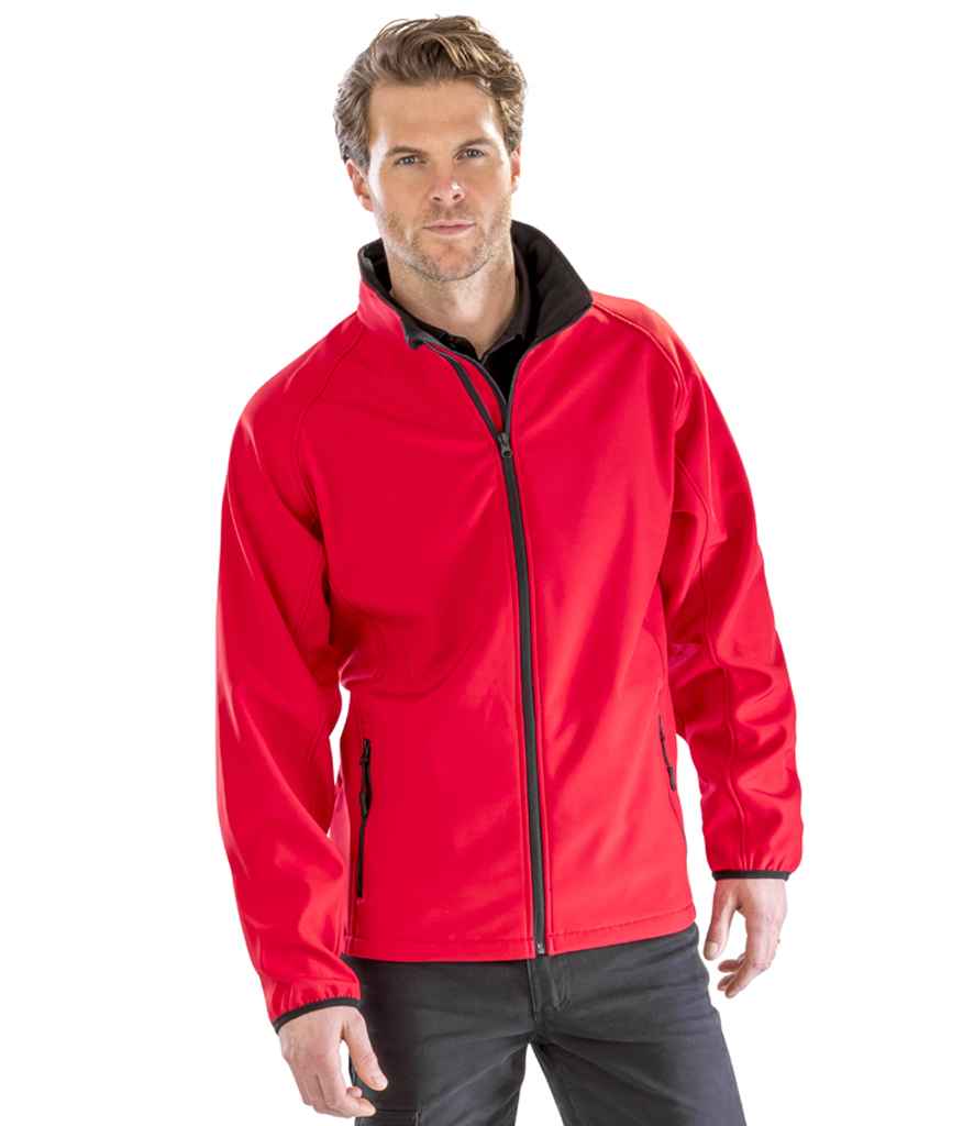 Result Core Printable Soft Shell Jacket | Red/Black