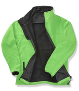 Result Core Printable Soft Shell Jacket | Vivid Green/Black thumbnail 2
