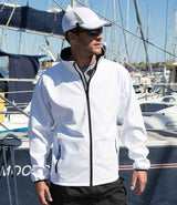 Result Core Printable Soft Shell Jacket | White/Black thumbnail 1