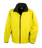 Result Core Printable Soft Shell Jacket | Yellow/Black thumbnail 2