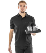 Result Work-Guard Apex Pocket Piqué Polo Shirt | Black thumbnail 2