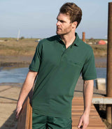 Result Work-Guard Apex Pocket Piqué Polo Shirt | Bottle Green thumbnail 1