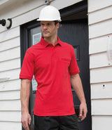 Result Work-Guard Apex Pocket Piqué Polo Shirt | Red thumbnail 1