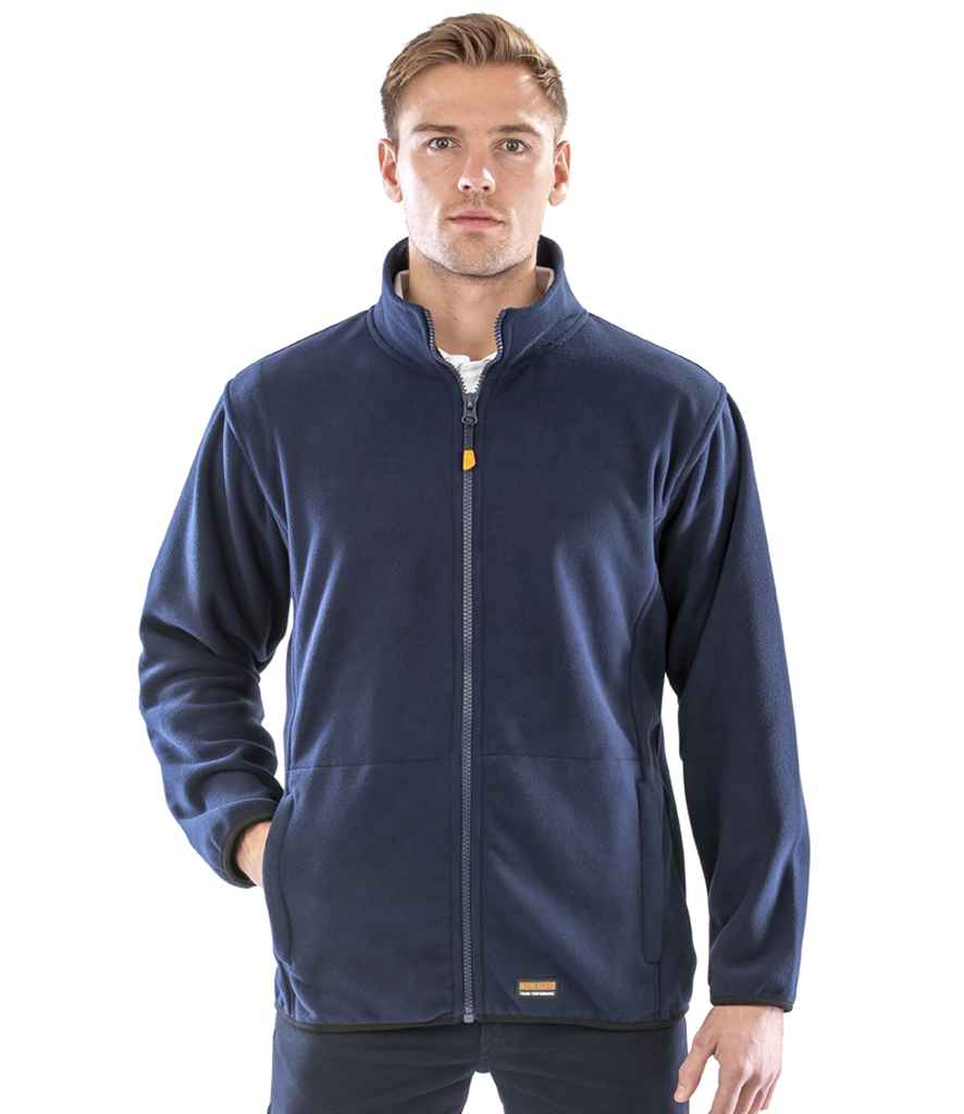 Result Work-Guard Heavy Duty Micro Fleece Jacket | Navy