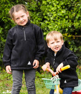 Result Kids/Youths Zip Neck Polartherm™ Fleece | Black thumbnail 1