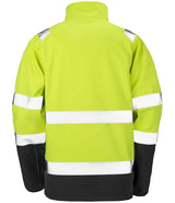 Result Safe-Guard Printable Safety Soft Shell Jacket | Fluorescent Yellow/Black thumbnail 3