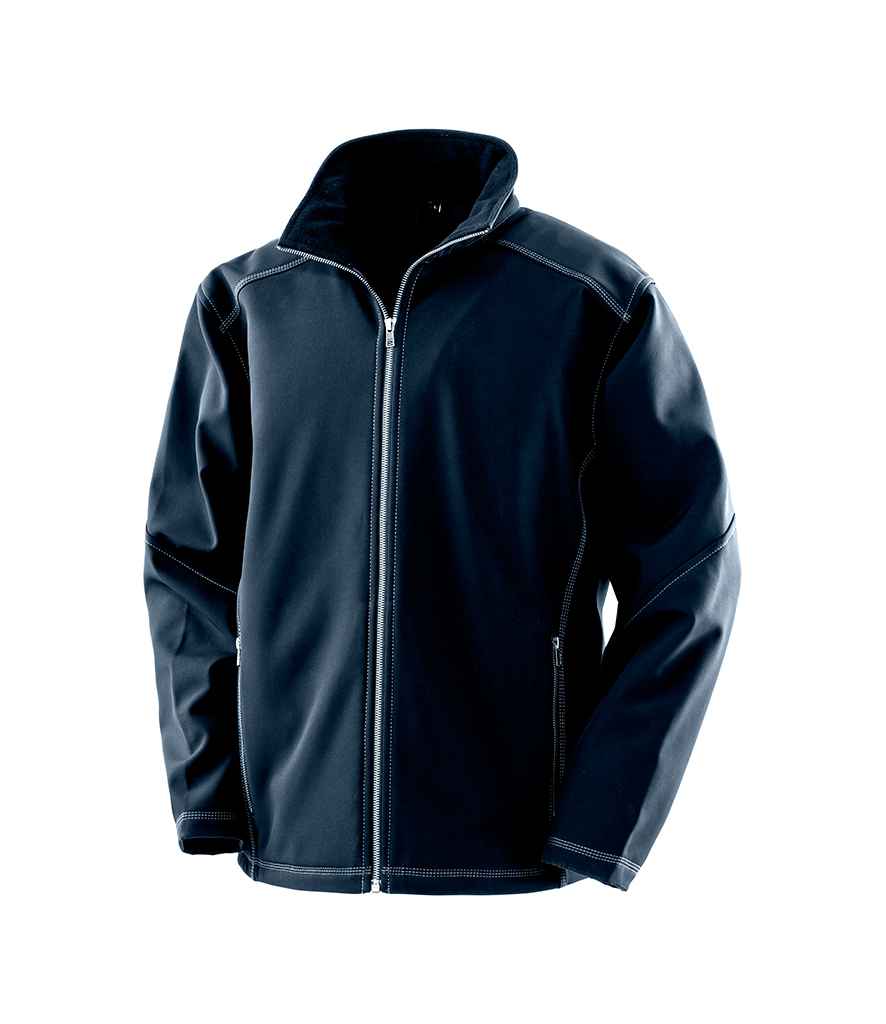 Result Work-Guard Treble Stitch Soft Shell Jacket | Navy
