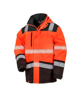 Result Safe-Guard Extreme Tech Printable Safety Soft Shell  Jacket | Fluorescent Orange/Black thumbnail 2