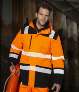 Result Safe-Guard Extreme Tech Printable Safety Soft Shell  Jacket | Fluorescent Orange/Black thumbnail 1