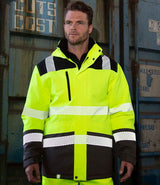 Result Safe-Guard Extreme Tech Printable Safety Soft Shell  Jacket | Fluorescent Yellow/Black thumbnail 1