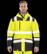 Result Safe-Guard Extreme Tech Printable Safety Soft Shell  Jacket | Fluorescent Yellow/Black thumbnail 2