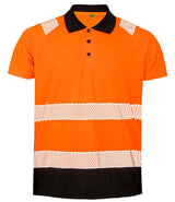 Result Recycled Safety Polo Shirt | Fluorescent Orange thumbnail 2