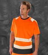 Result Recycled Safety T-Shirt | Fluorescent Orange thumbnail 1