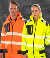 Result Recycled Safety Zip Hoodie | Fluorescent Orange thumbnail 1