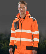 Result Recycled Safety Zip Hoodie | Fluorescent Orange thumbnail 2
