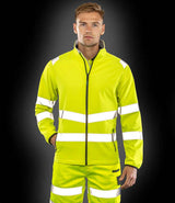 Result Recycled Printable Safety Soft Shell Jacket | Fluorescent Orange thumbnail 2