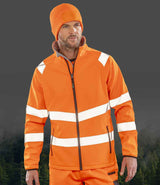 Result Recycled Printable Safety Soft Shell Jacket | Fluorescent Orange thumbnail 1