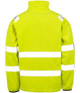 Result Recycled Printable Safety Soft Shell Jacket | Fluorescent Yellow thumbnail 2