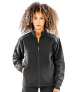 Result Recycled Heavy Duty Micro Fleece Jacket | Black thumbnail 2