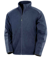 Result Recycled Heavy Duty Micro Fleece Jacket | Navy thumbnail 3