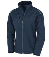 Result Recycled Ladies Three Layer Printable Soft Shell Jacket | Navy thumbnail 2