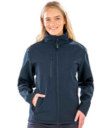 Result Recycled Ladies Three Layer Printable Soft Shell Jacket | Navy thumbnail 1