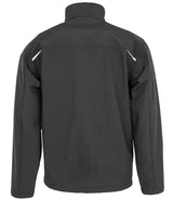 Result Recycled Three Layer Printable Soft Shell Jacket | Black thumbnail 3