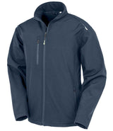 Result Recycled Three Layer Printable Soft Shell Jacket | Navy thumbnail 2