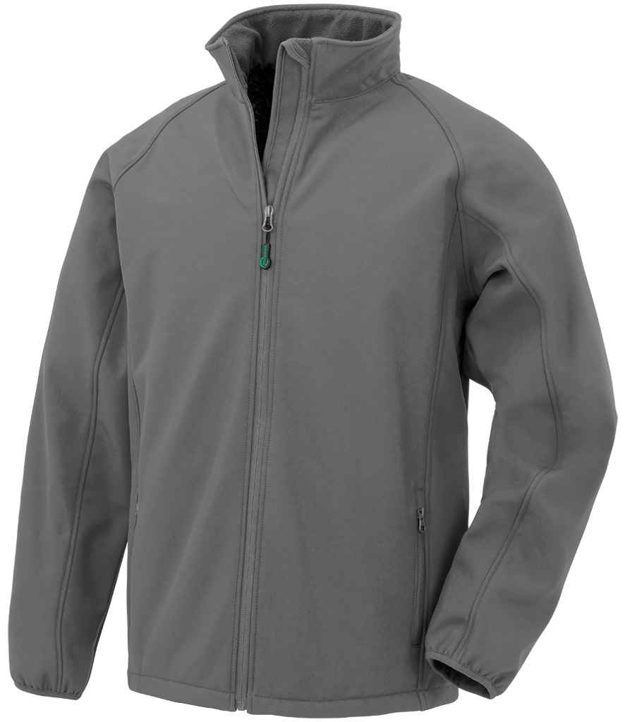 Result Recycled Kids Two Layer Printable Soft Shell Jacket | Grey