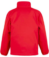 Result Recycled Kids Two Layer Printable Soft Shell Jacket | Red thumbnail 3