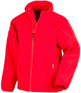 Result Recycled Kids Two Layer Printable Soft Shell Jacket | Red thumbnail 2