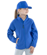 Result Recycled Kids Two Layer Printable Soft Shell Jacket | Royal Blue thumbnail 1