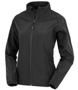 Result Recycled Ladies Printable Soft Shell Jacket | Black thumbnail 1