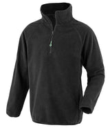 Result Recycled Kids Zip Neck Micro Fleece | Black thumbnail 2