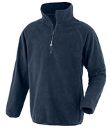 Result Recycled Kids Zip Neck Micro Fleece | Navy thumbnail 2