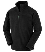 Result Recycled Zip Neck Micro Fleece | Black thumbnail 2