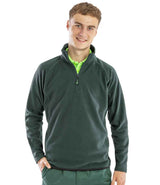 Result Recycled Zip Neck Micro Fleece | Forest Green thumbnail 1