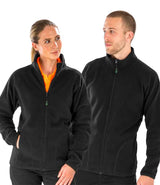 Result Recycled Micro Fleece Jacket | Black thumbnail 1