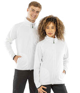Result Recycled Micro Fleece Jacket | White thumbnail 2