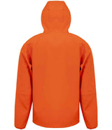 Result Recycled Three Layer Printable Hooded Soft Shell Jacket | Orange/Navy thumbnail 3