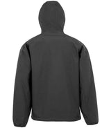 Result Recycled Three Layer Printable Hooded Soft Shell Jacket | Black thumbnail 3