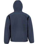 Result Recycled Three Layer Printable Hooded Soft Shell Jacket | Navy thumbnail 3